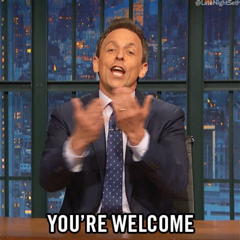 you are welcome gif